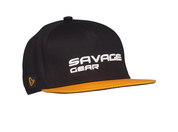 Savage Gear Flat Peak 3D Logo Cap Black Ink 1 Savage Gear Flat Peak 3D Logo Cap Black Ink