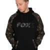 Fox Raglan Hoodie Black/Camo