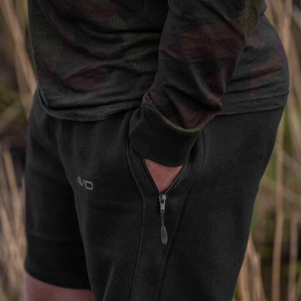 Avid Carp Distortion Black Jogger Shorts 5 Avid Carp Distortion Black Jogger Shorts - Image 5