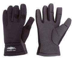 Mikado Neoprene Fishing Gloves Black/grey