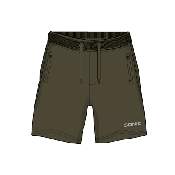 Sonik Green Fleece Shorts 1 Sonik Green Fleece Shorts