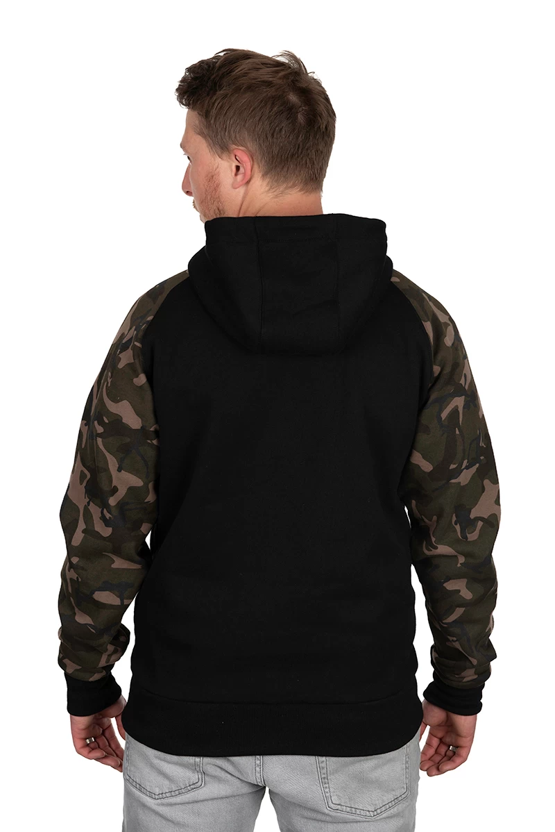 Fox Raglan Hoodie Black/Camo 3 Fox Raglan Hoodie Black/Camo - Image 3