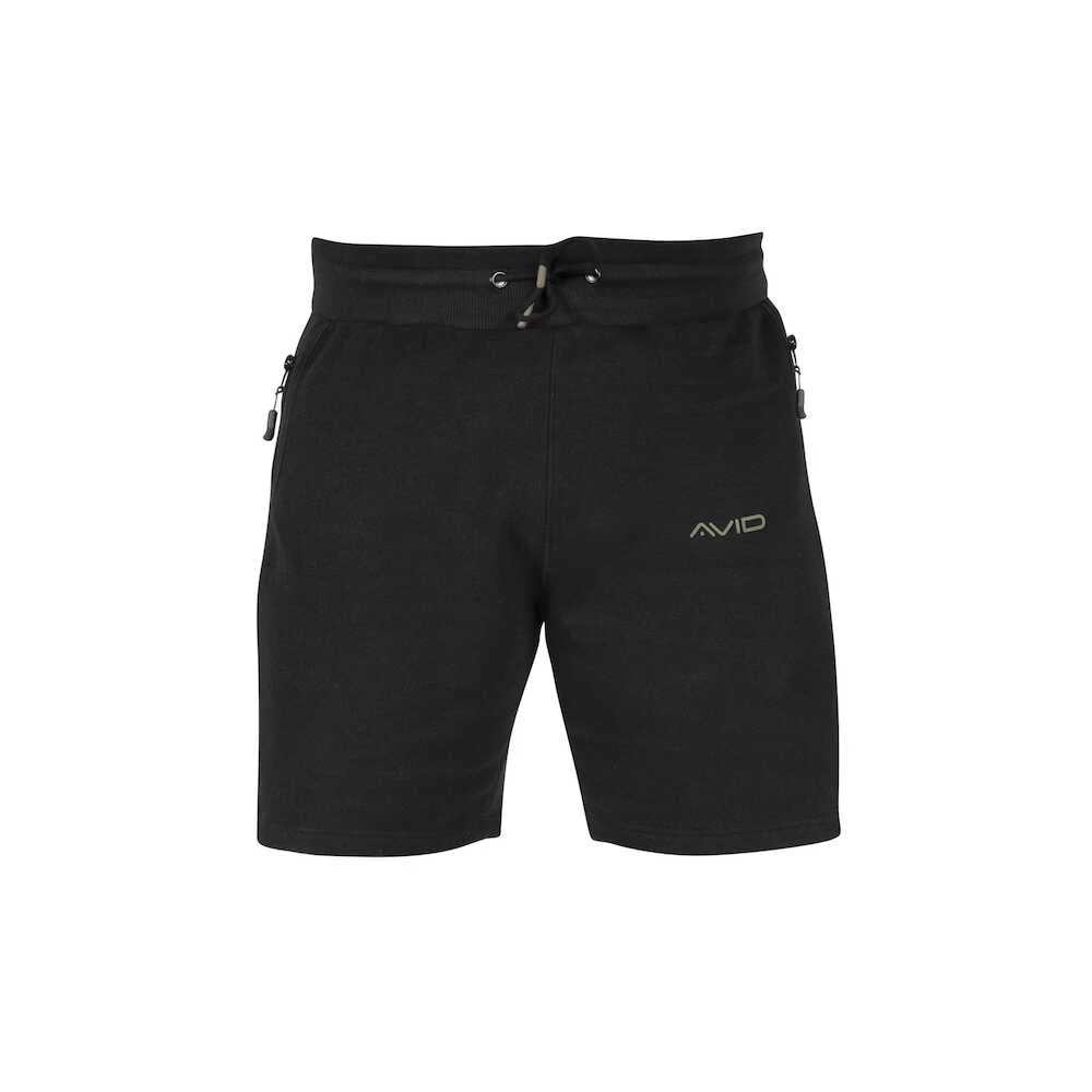 Avid Carp Distortion Black Jogger Shorts 1 Avid Carp Distortion Black Jogger Shorts