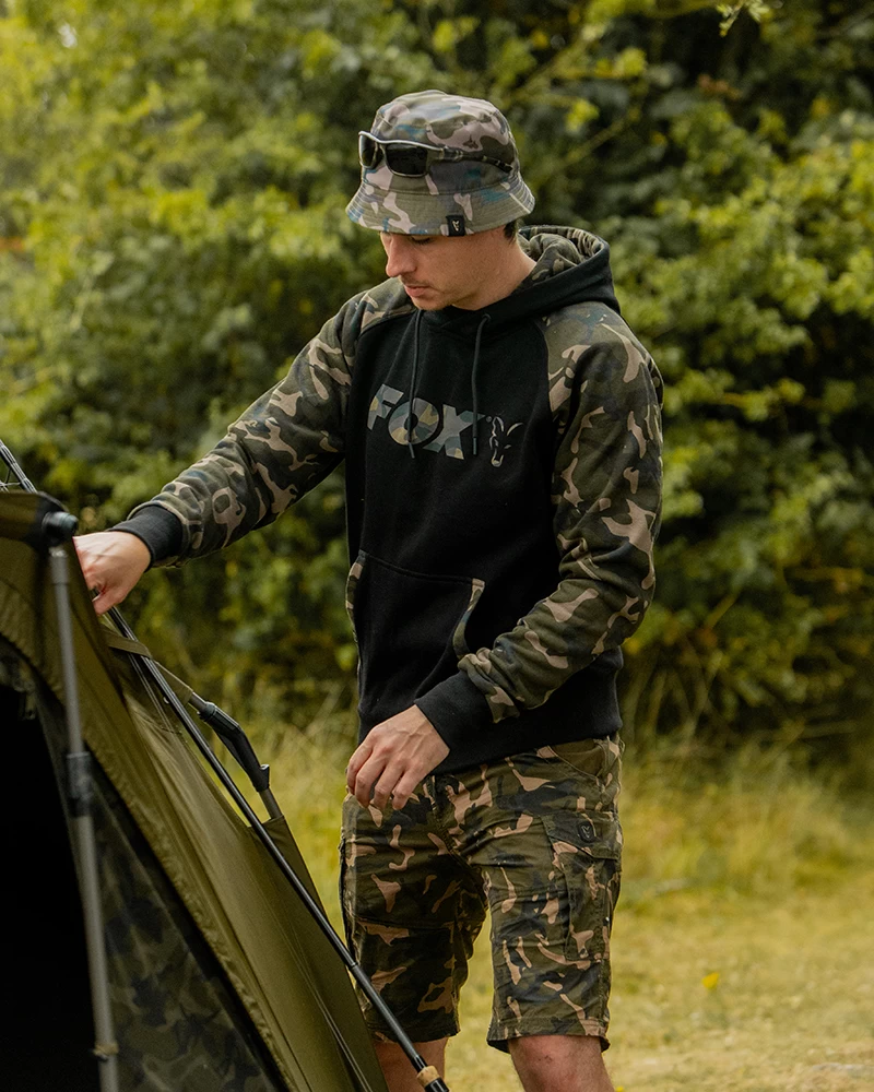 Fox Raglan Hoodie Black/Camo 6 Fox Raglan Hoodie Black/Camo - Image 6