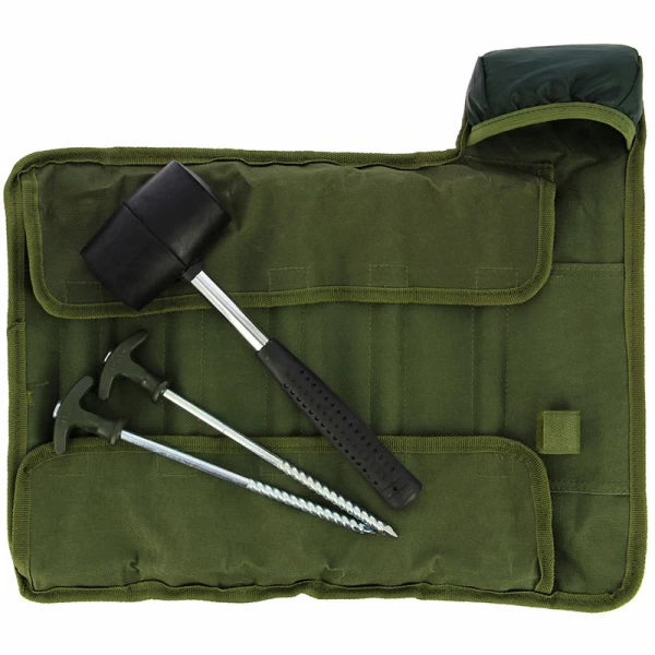 NGT Bivvy Peg Set With 10 Tent Pegs And Mallet 1 NGT Bivvy Peg Set With 10 Tent Pegs And Mallet